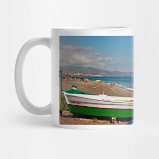 Fishing Boat Penoncillo Beach Torrox Costa Spain Mug